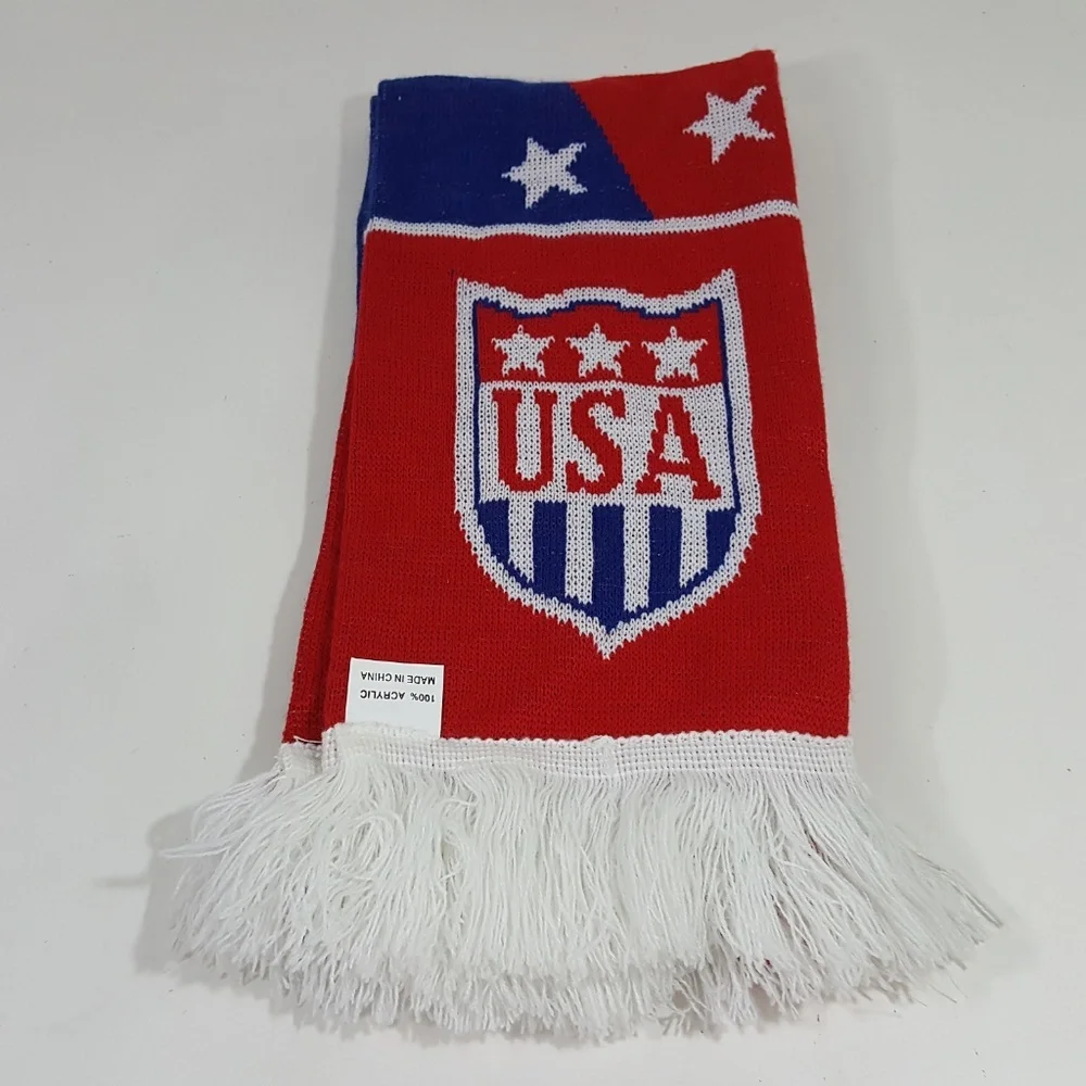 USA Scarf Patriotic Large Red White Blue 5ft TJ15